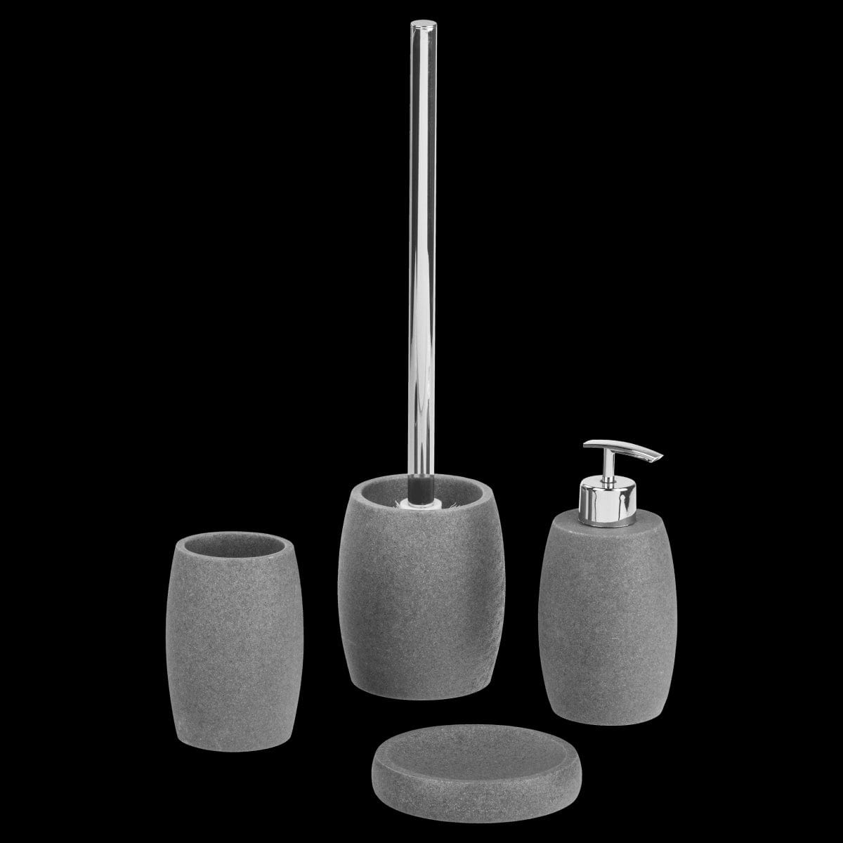 Bricocenter SAND SENSEA STANDING TOILET BRUSH HOLDER GREY RESIN