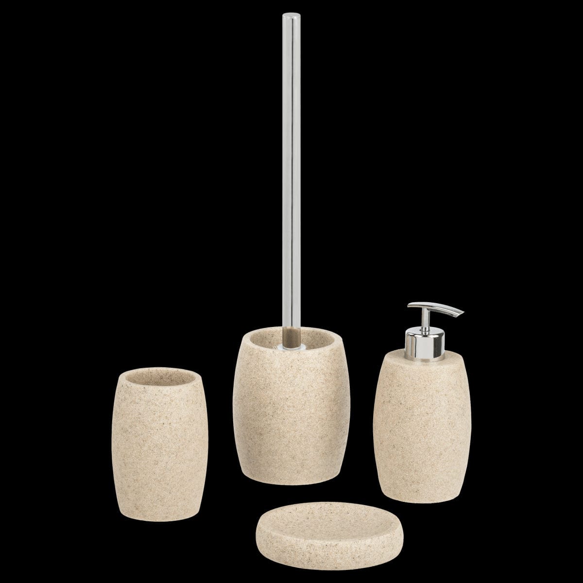 Bricocenter SAND SENSEA STANDING TOILET BRUSH HOLDER BEIGE RESIN