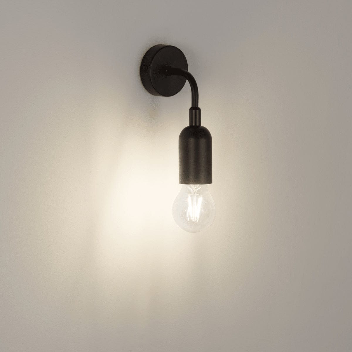 Bricocenter HOOPA METAL HOOPA Wall Lamp MATT BLACK 9x18.7x10CM E27=60W