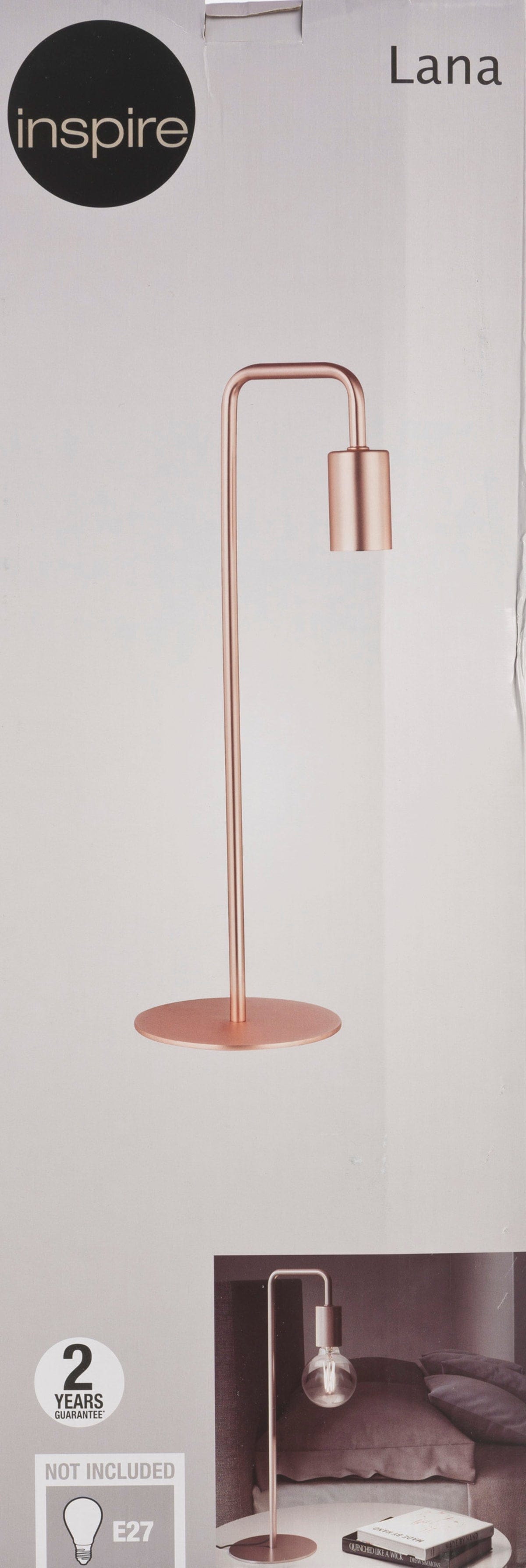 Bricocenter TABLE LAMP LANA H47 60W E27 METALLOCOPPER