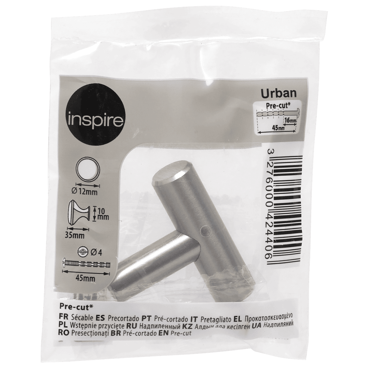 URBAN KNOB DIAM. 40 MM NICKEL PLATED
