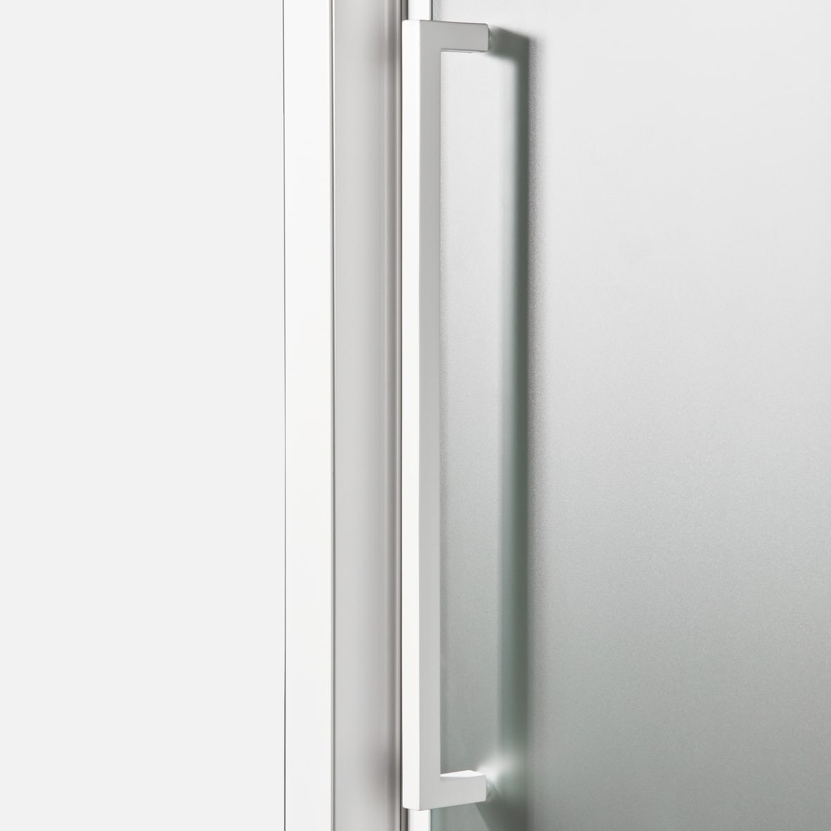 RECORD SALOON DOOR L 97-101 H 195 CM CLEAR GLASS 6 MM WHITE