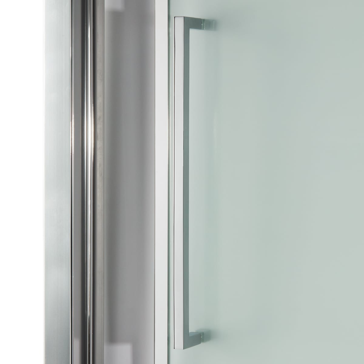 Bricocenter PORTA BATTENTE RECORD L 67-71 H 195 CM CRISTALLO TRASPARENTE 6 MM CROMO