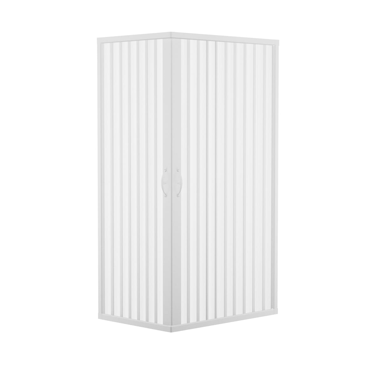 Bricocenter PLAYA RECTANGULAR SHOWER STALL L 70-80 X 90-100 CM PANELS PVC PROFILES WHITE