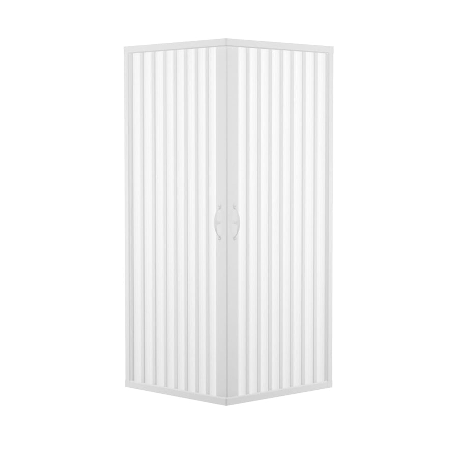 Bricocenter BOX DOCCIA PLAYA L 70-80 / 70-80 PANNELLI PVC 1,8 CM PROFILES BIANCO