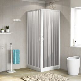 PLAYA SHOWER STALL L 70-80 / 70-80 PVC PANELS 1.8 CM PROFILES WHITE