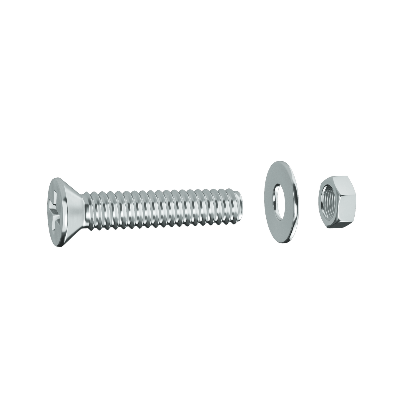 3 X 30 MM COUNTERSUNK HEAD BOLT PH. NUT