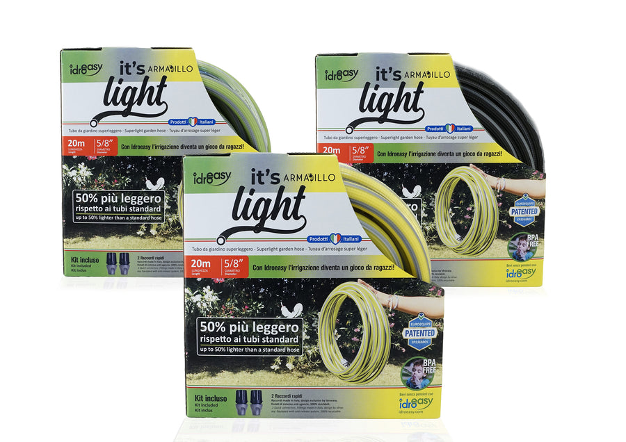 ARMADILLO HOSE KIT 20MT. 5/8'' SUPERLIGHT WITH QUICK COUPLINGS