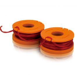 2 NYLON SPOOLS 3M X 1.65MM FOR GRASS TRIMMER