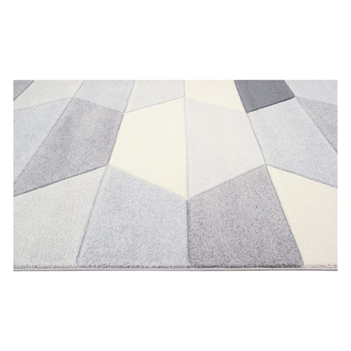 Geometric Carve rug, 60x120, short-pile polypropylene