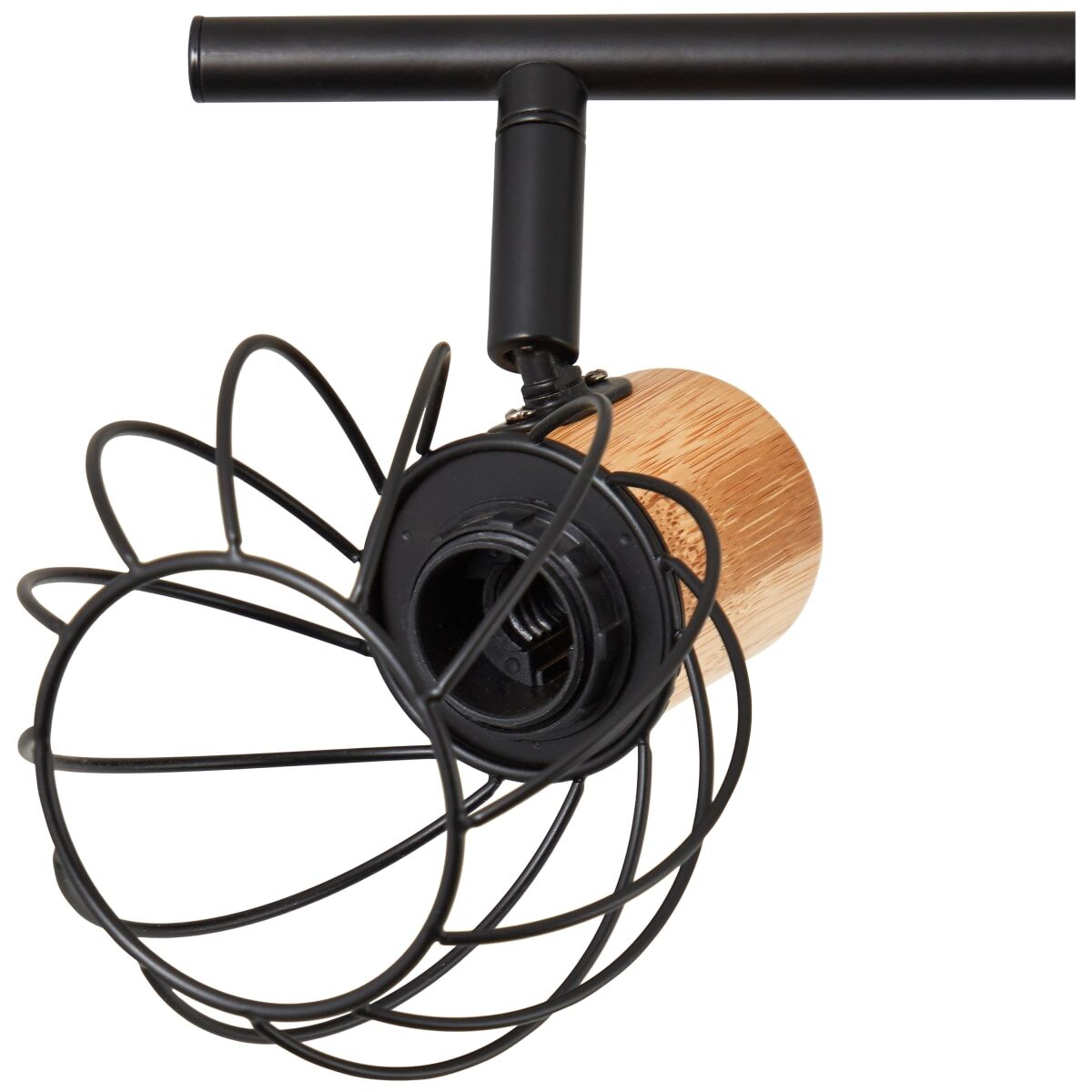 MALLOW METAL SPOTLIGHTS BLACK 76X21X10 CM 4X E14=25W