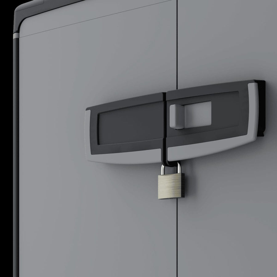 Bricocenter LOW RESIN CUPBOARD 93X65X39CM BLACK GREY SPACEO