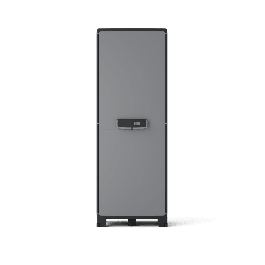 HIGH RESIN CUPBOARD 180X65X39CM BLACK GREY SPACEO