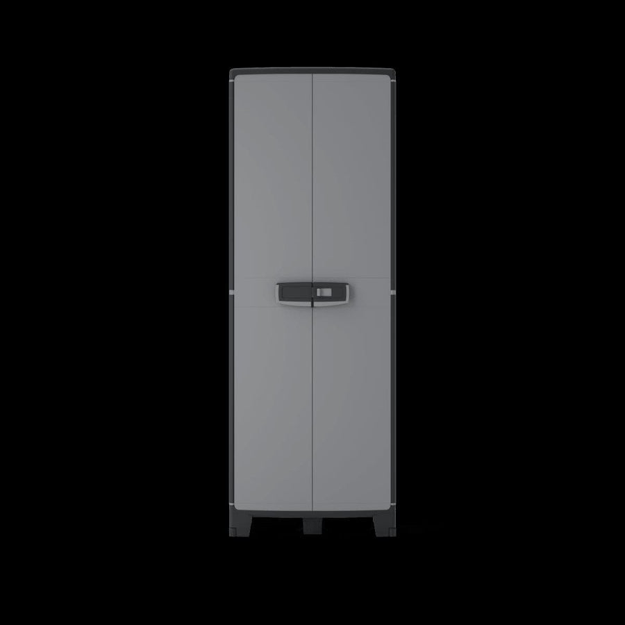 Bricocenter HIGH RESIN CUPBOARD 180X65X39CM BLACK GREY SPACEO
