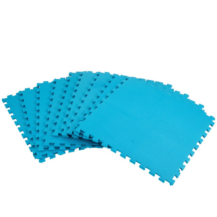 9 POOL MAT TILES 50X50CMXH. 8MM NON-SLIP NATERIAL