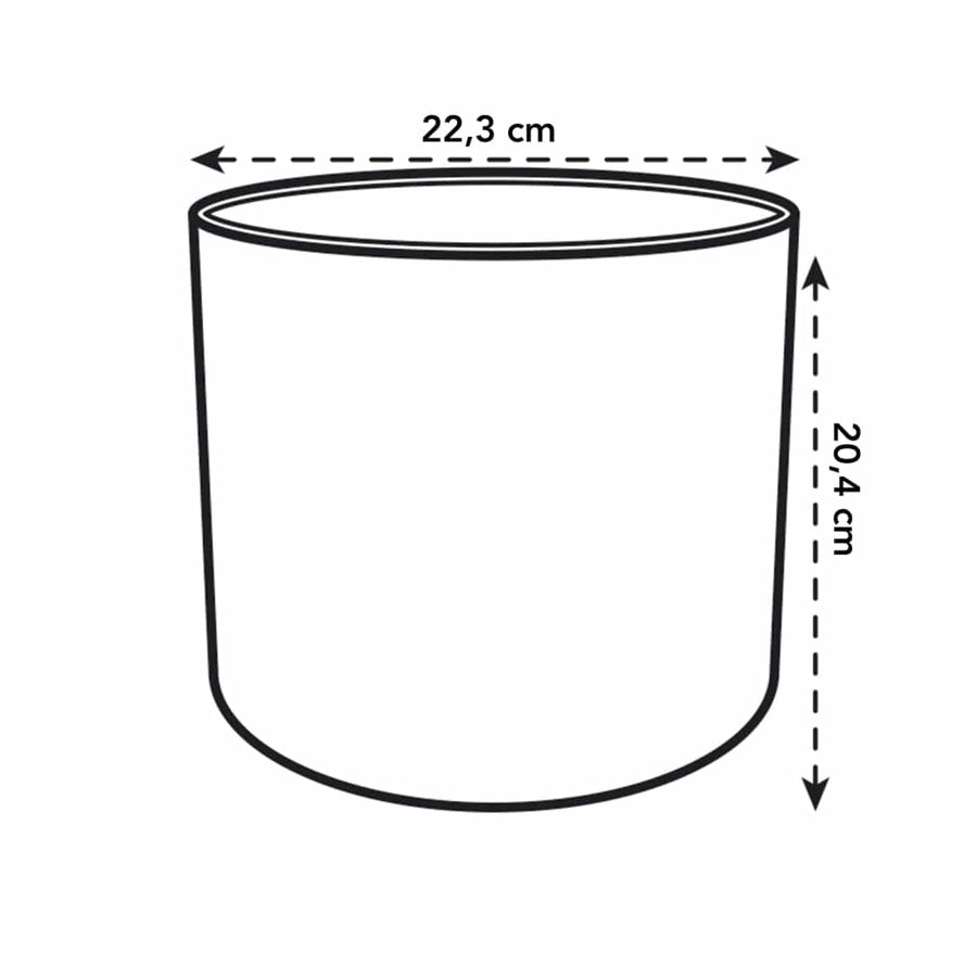 Bricocenter B.for Soft Round ELHO pot cover DIAM 22 H20,4 CM ANTHRACITE