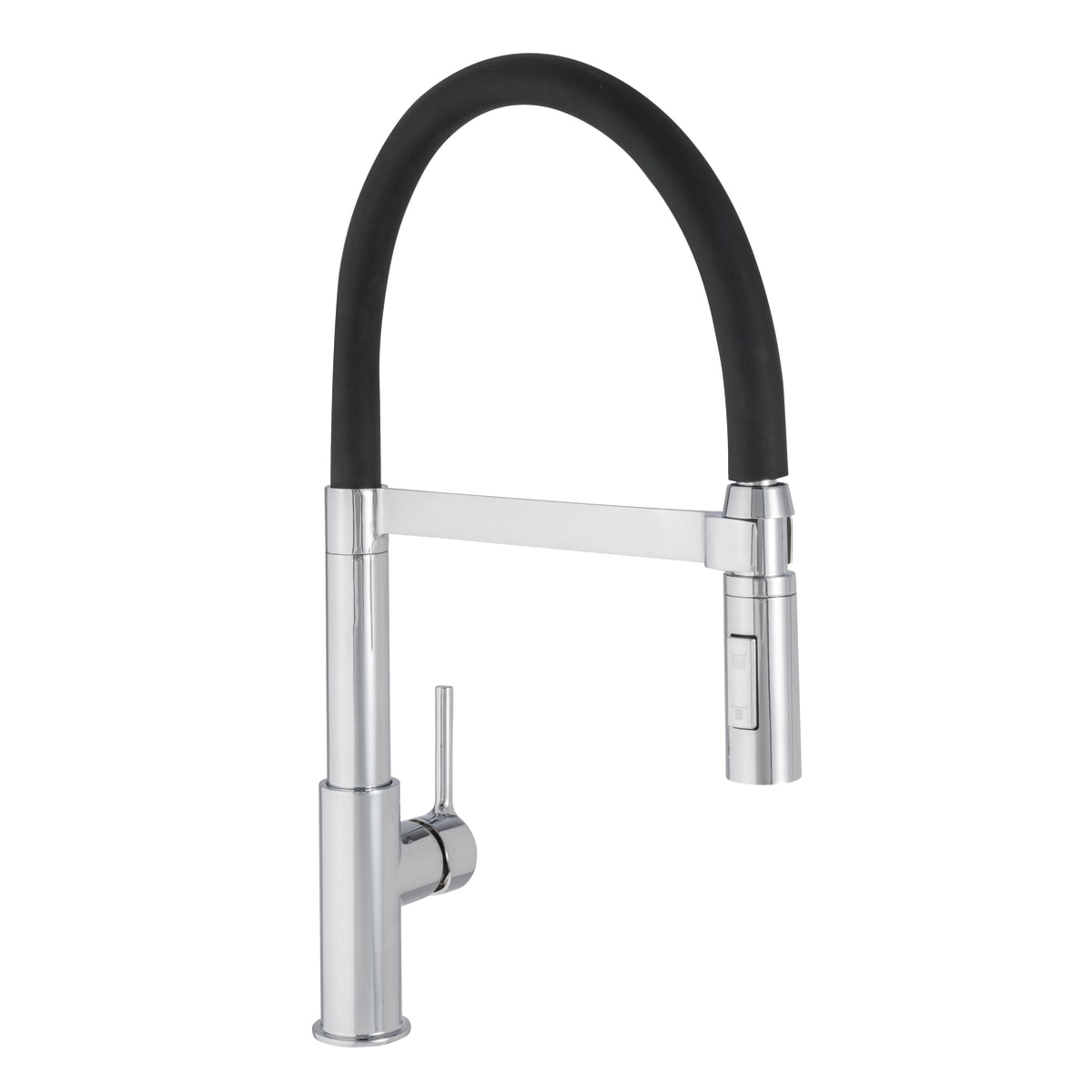 HOLLY MIXER HIGH SPOUT FLEXIBLE SPOUT CHROME/BLACK