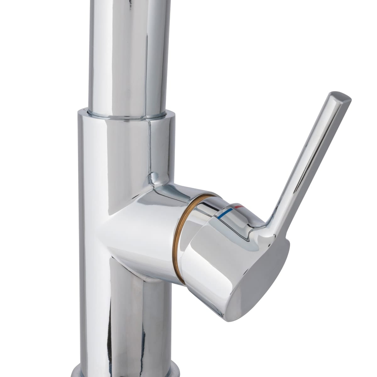 Bricocenter HOLLY MIXER HIGH SPOUT FLEXIBLE SPOUT CHROME/BLACK