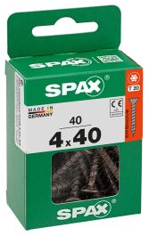 SPAX TSP T-STAR PLUS BLACKS 4X40 M 40 PCS