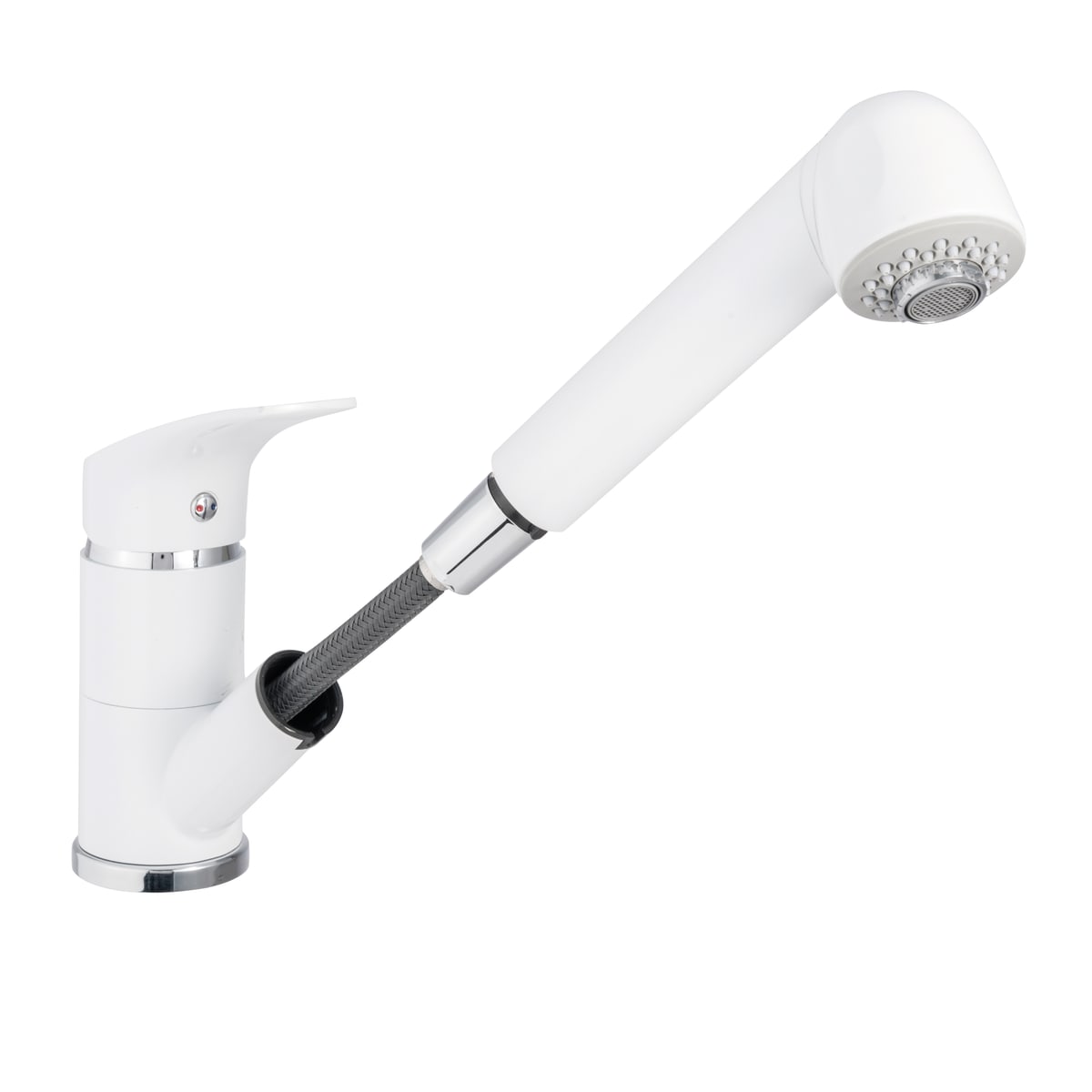 JOEL MIXER LOW SPOUT WITH HAND SHOWER MATT WHITE