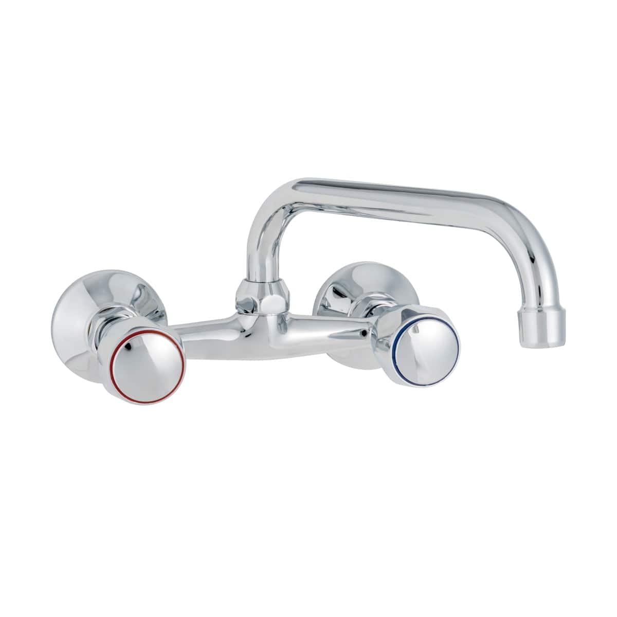 Bricocenter WALL-MOUNTED SINK TAP VIKI/MARTIN BRIDGE SPOUT CHROME