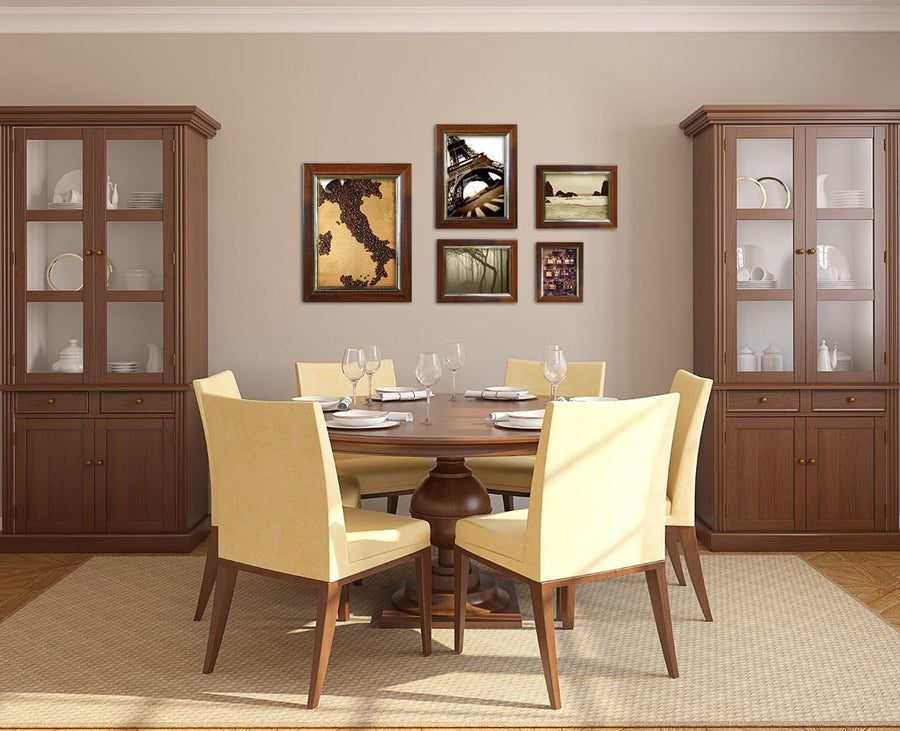 Bricocenter GEM FRAME 40X50 CM WALNUT WIRE GOLD