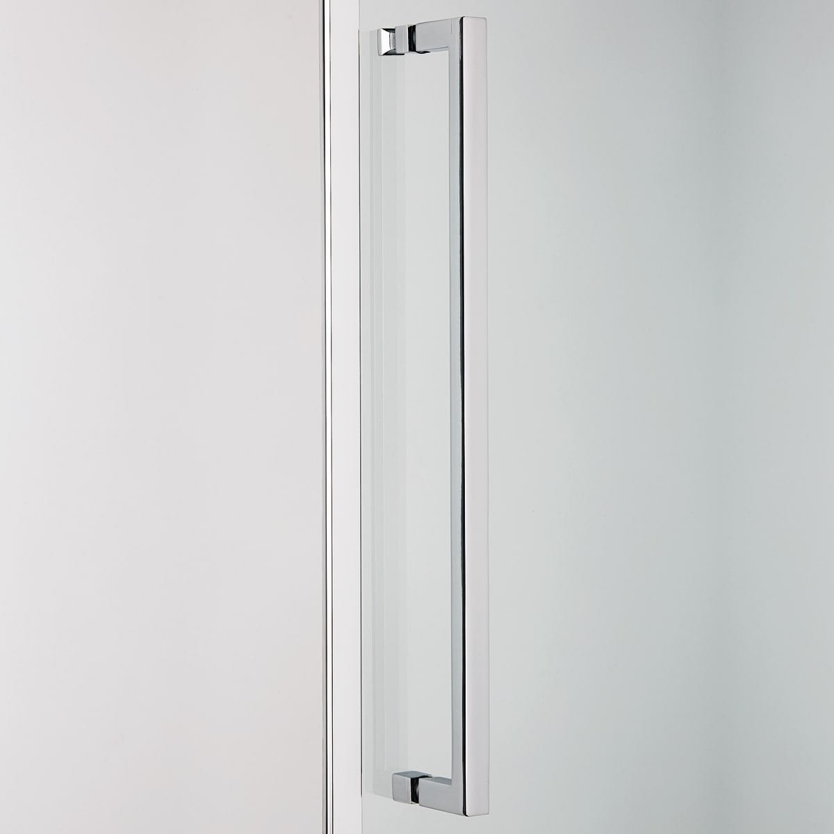 Bricocenter SLIDING DOOR 2 DOORS RECORD L 117-121 CM CRYSTAL CLEAR 6MM CHROME