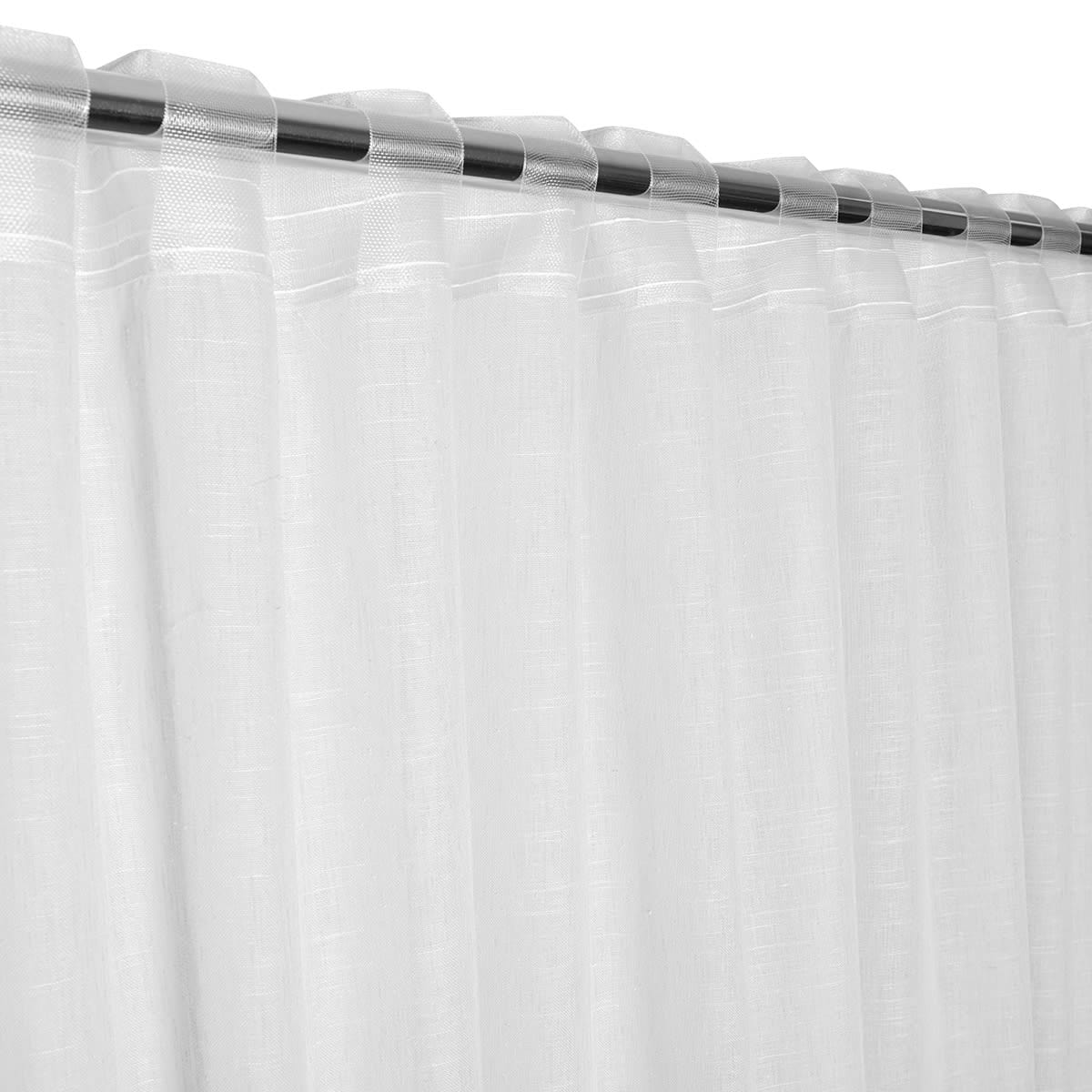 Bricocenter CAMBRIA WHITE FILTER CURTAIN 200X280CM WITH WEBBING AND CONCEALED LOOP