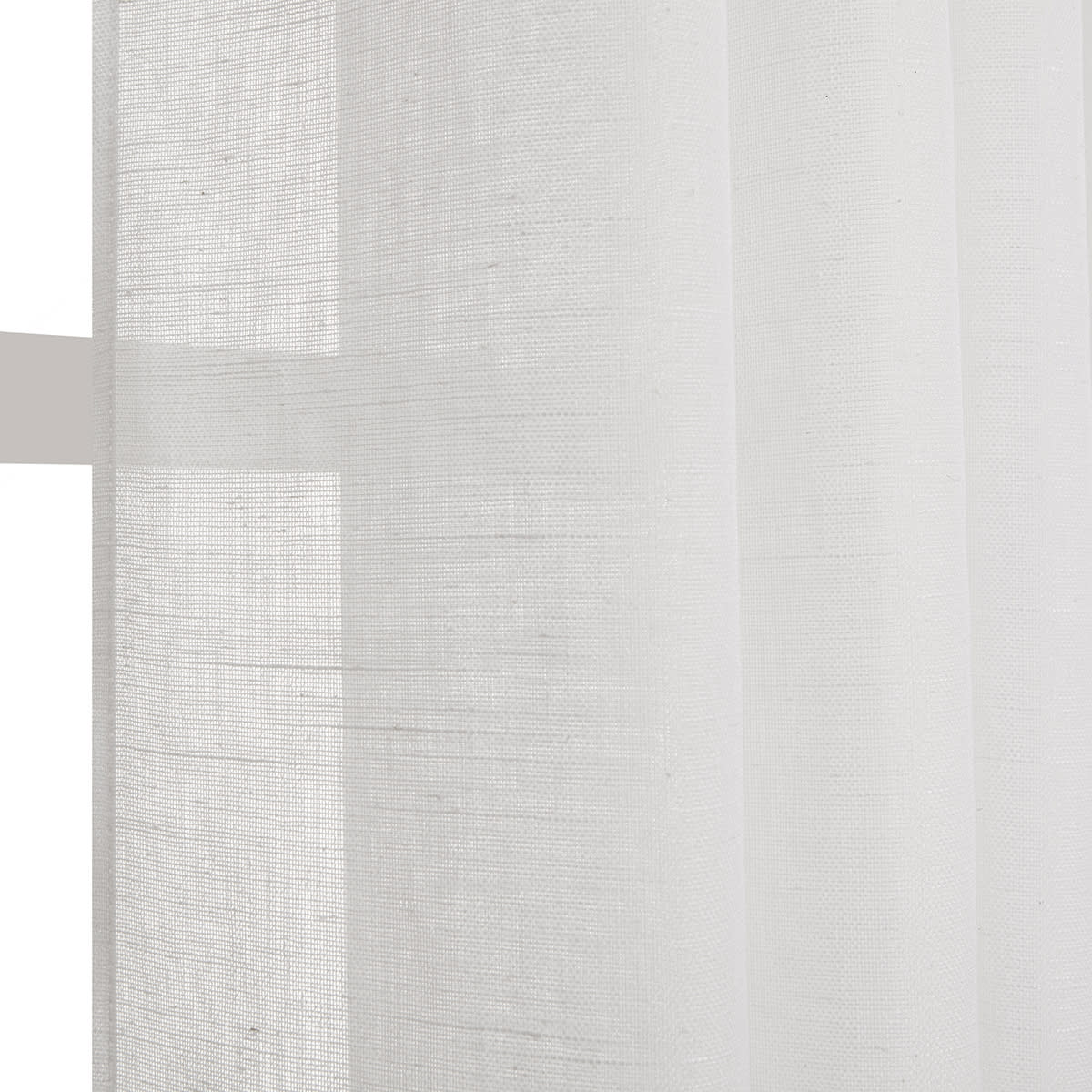 CAMBRIA WHITE FILTER CURTAIN 200X280CM WITH WEBBING AND CONCEALED LOOP