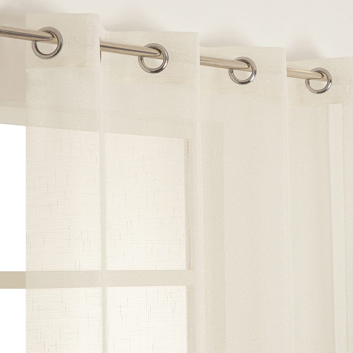 HARLANA CREAM FILTER CURTAIN 140X280 CM WITH EYELETS