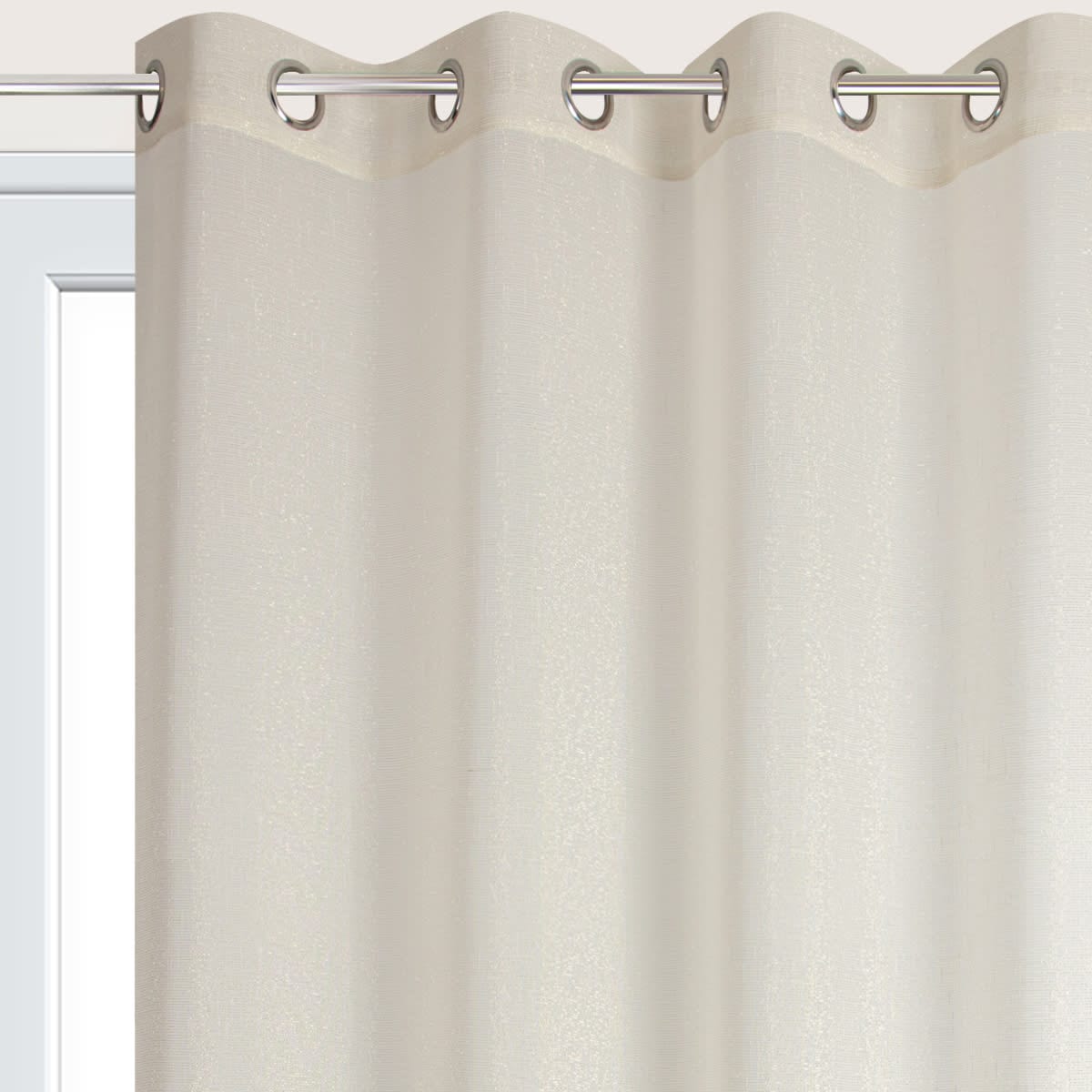 Bricocenter HARLANA CREAM FILTER CURTAIN 140X280 CM WITH EYELETS