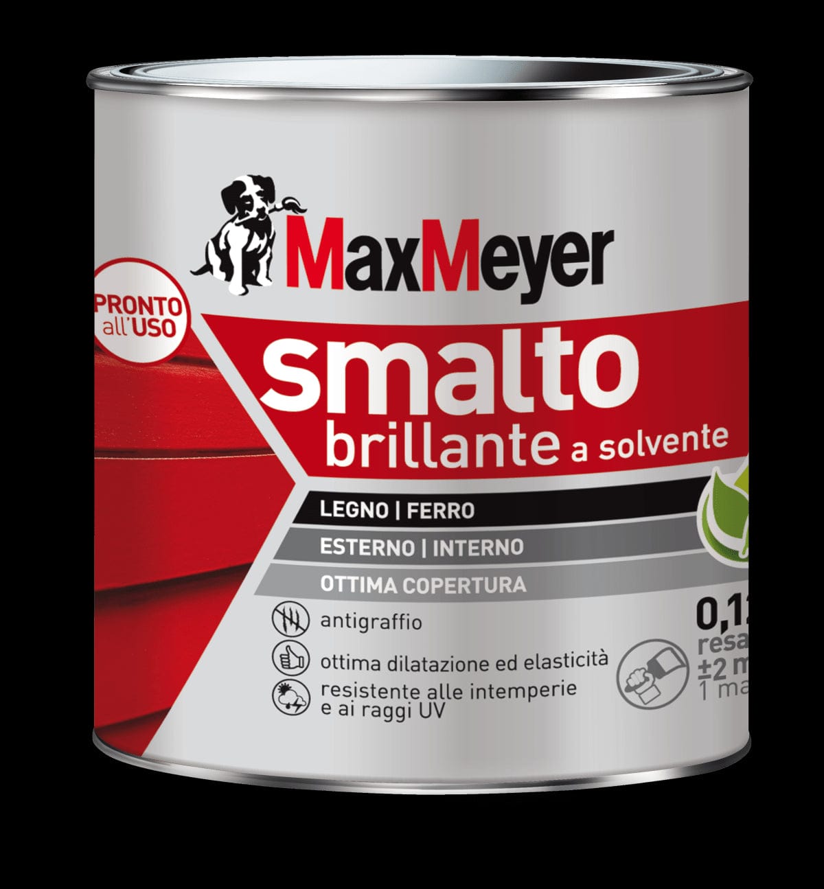 Bricocenter R9005 MM 125ML BRILLIANT BLACK SOLVENT ENAMEL