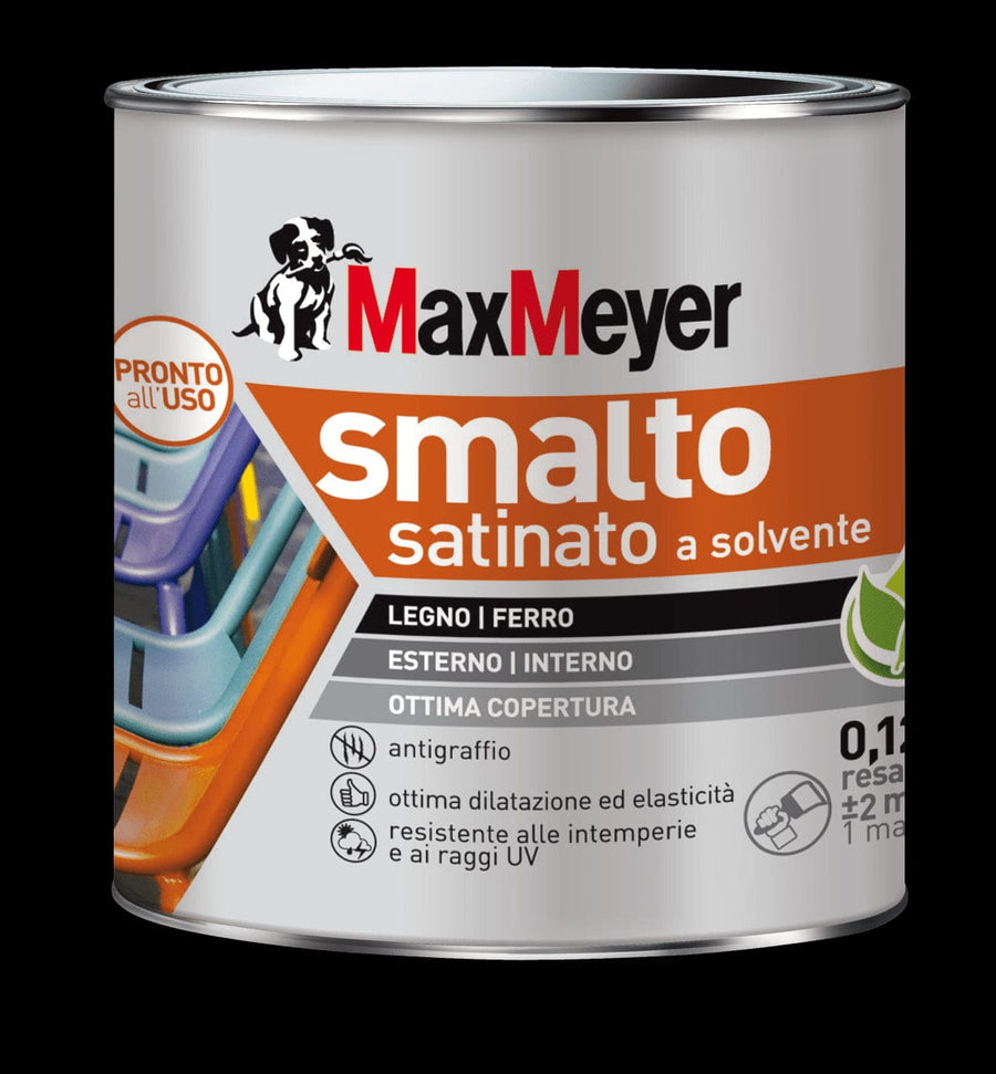 Bricocenter SATIN DARK BROWN SOLVENT ENAMEL R8017 MM 125ML