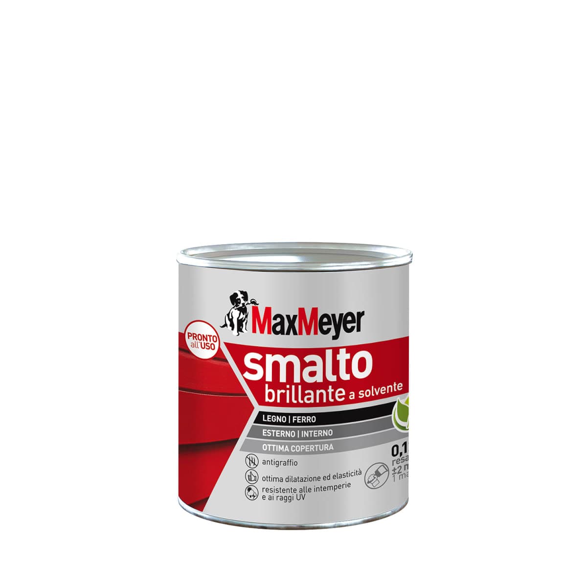 Bricocenter BRILLIANT WHITE SOLVENT ENAMEL R9010 MM 125ML