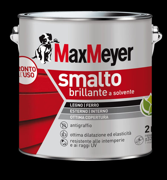 Bricocenter BRILLIANT WHITE SOLVENT ENAMEL R9010 MM 2LT