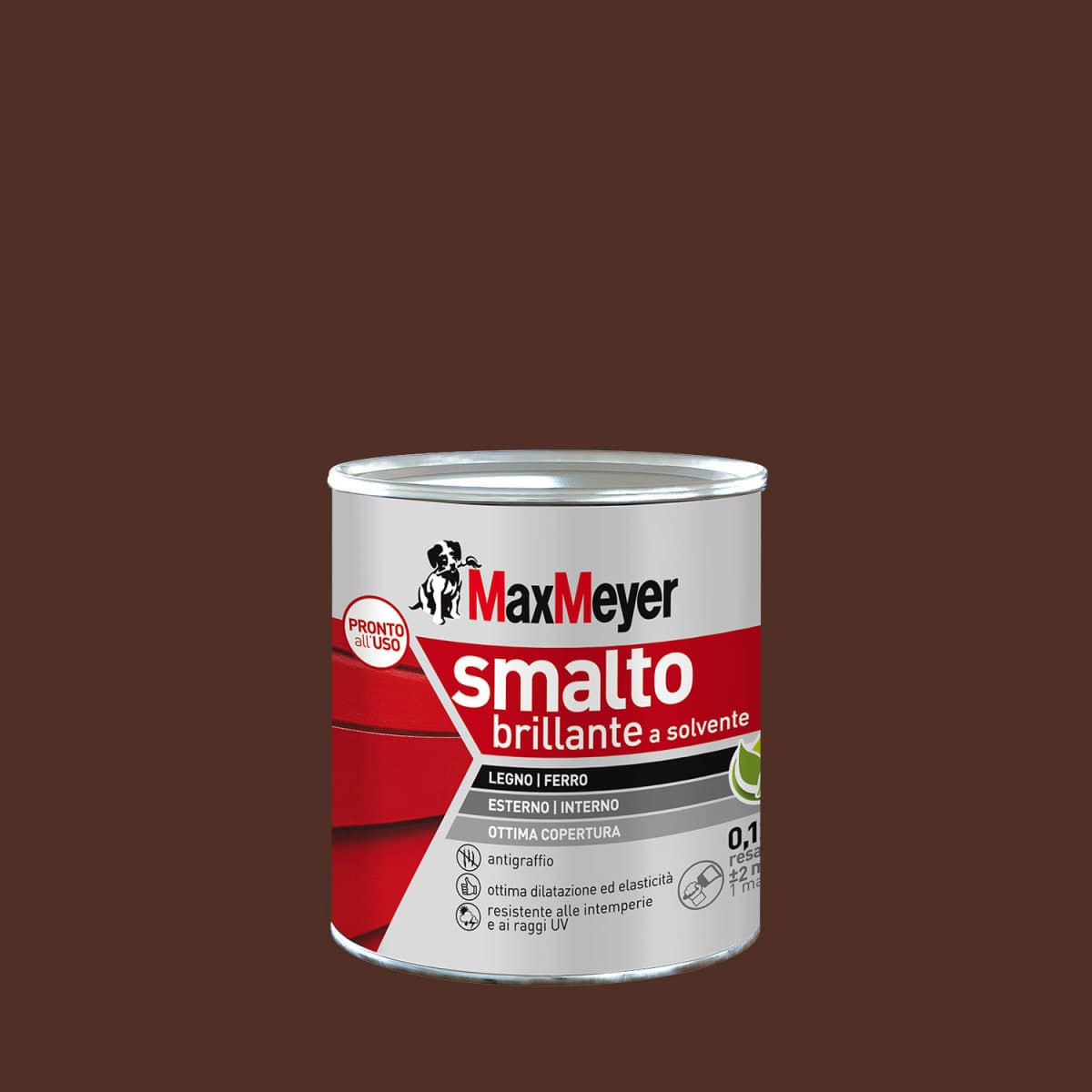 Bricocenter R80160 MM 125ML BRIGHT BROWN SOLVENT ENAMEL