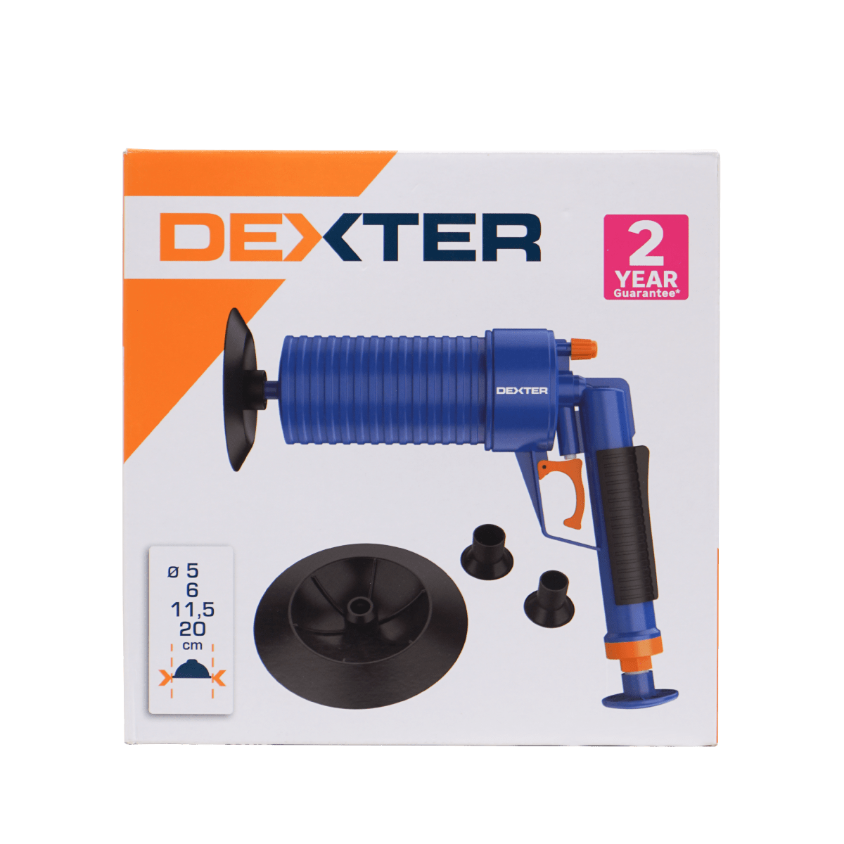 PRESSURE PIPE UNCLOGGING GUN