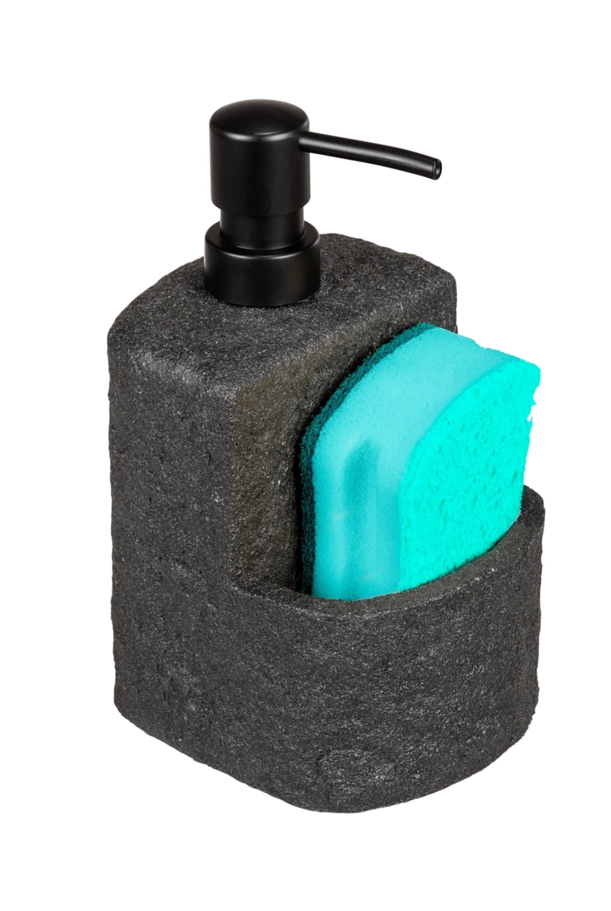 Bricocenter FESTIVAL STONE BLACK FESTIVAL DISHWASHING LIQUID DISPENSER