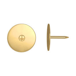 65 FLAT THUMBTACK BRASS-PLATED STEEL 0X0