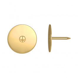 65 FLAT THUMBTACK BRASS-PLATED STEEL 0X0