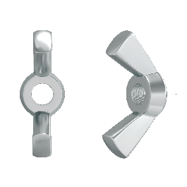 4 WING NUT STAINLESS STEEL A46