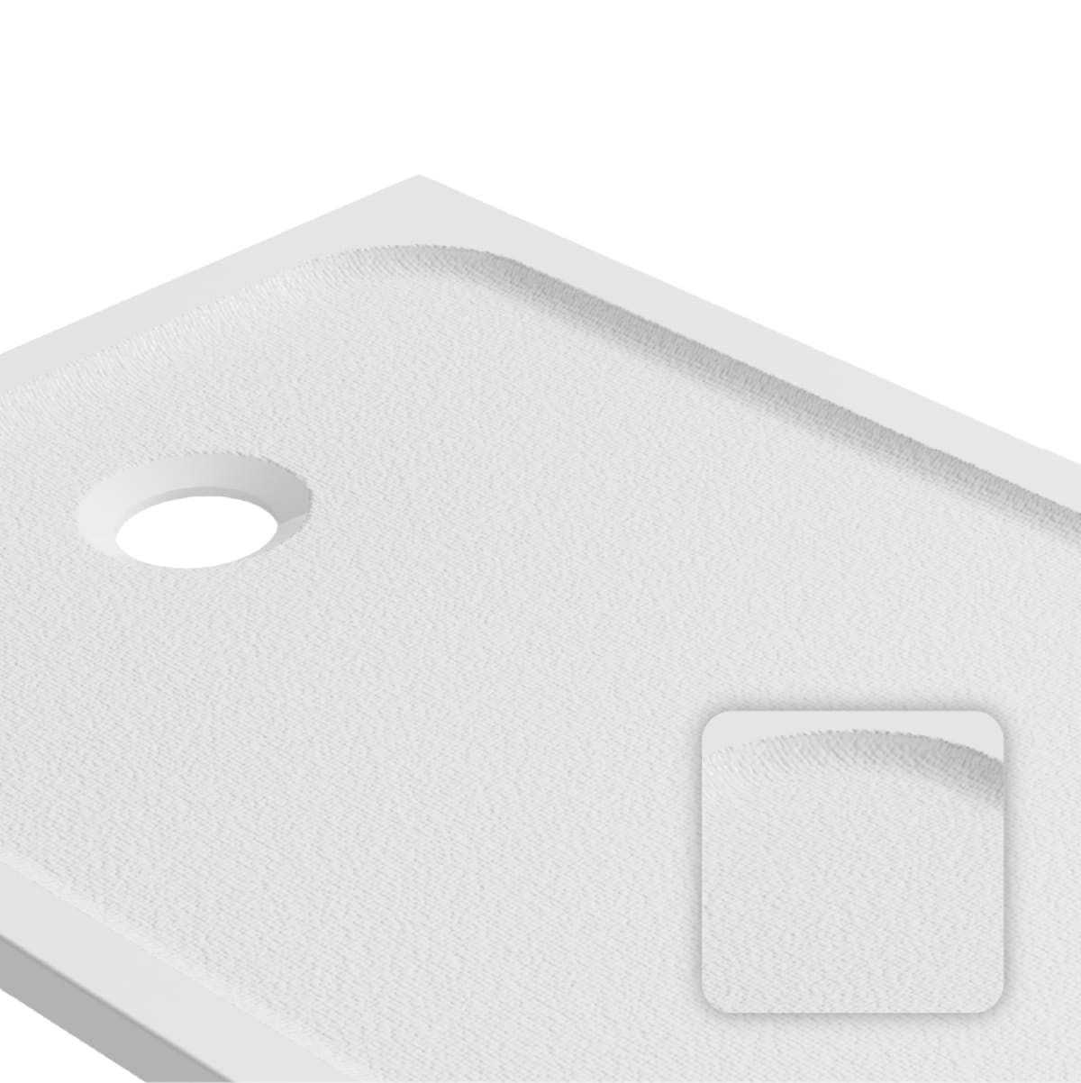 Bricocenter PIATTO DOCCIA EASY BIANCO LUCIDO 70X100