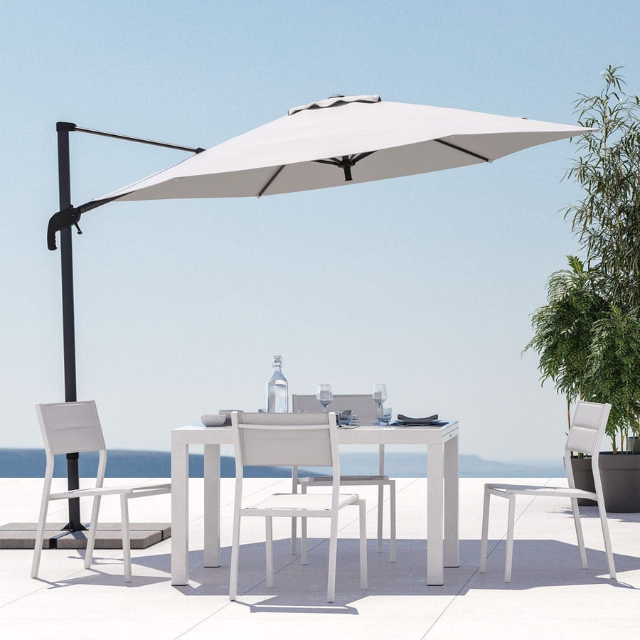 Bricocenter NATERIAL ORION BETA II ALUMINIUM TEXTILENE WHITE CHAIR