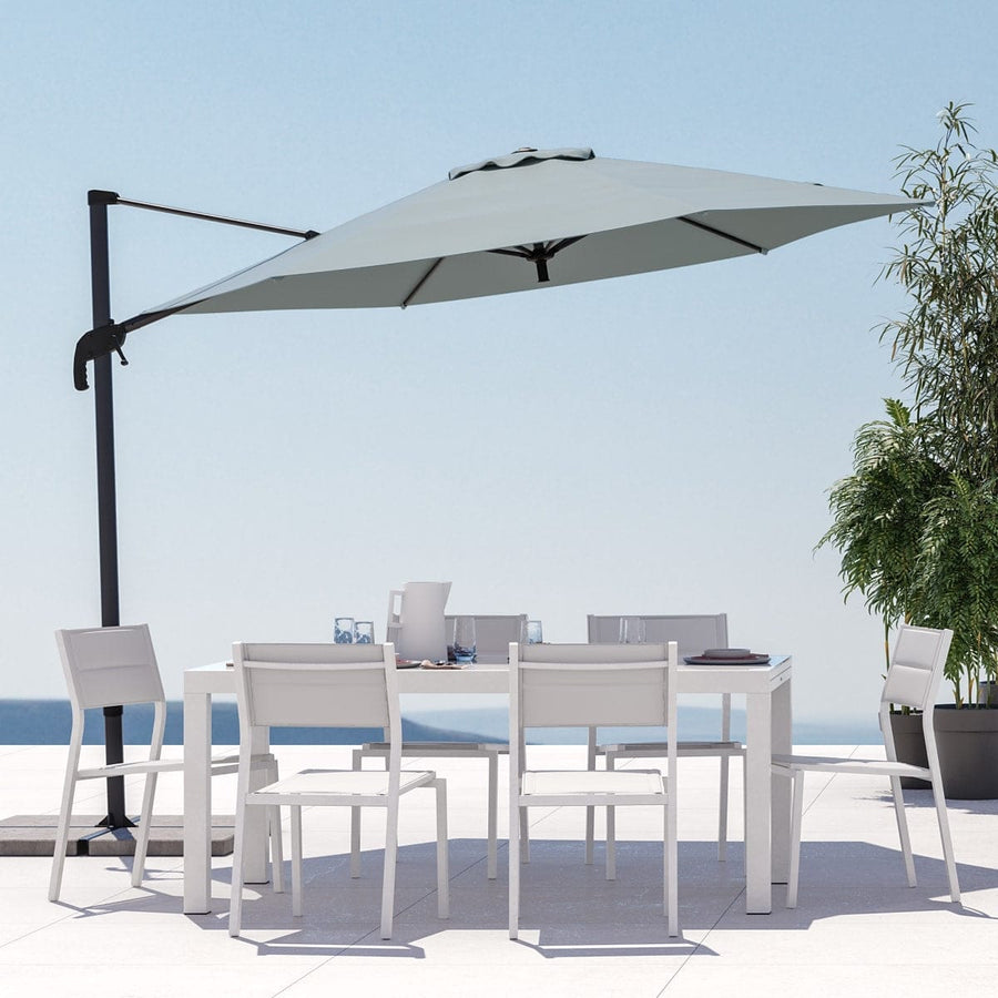 Bricocenter NATERIAL ORION BETA II ALUMINIUM TEXTILENE WHITE CHAIR