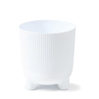 VASO EOLO C/PIEDINI CM 18 H 19,5 BIANCO