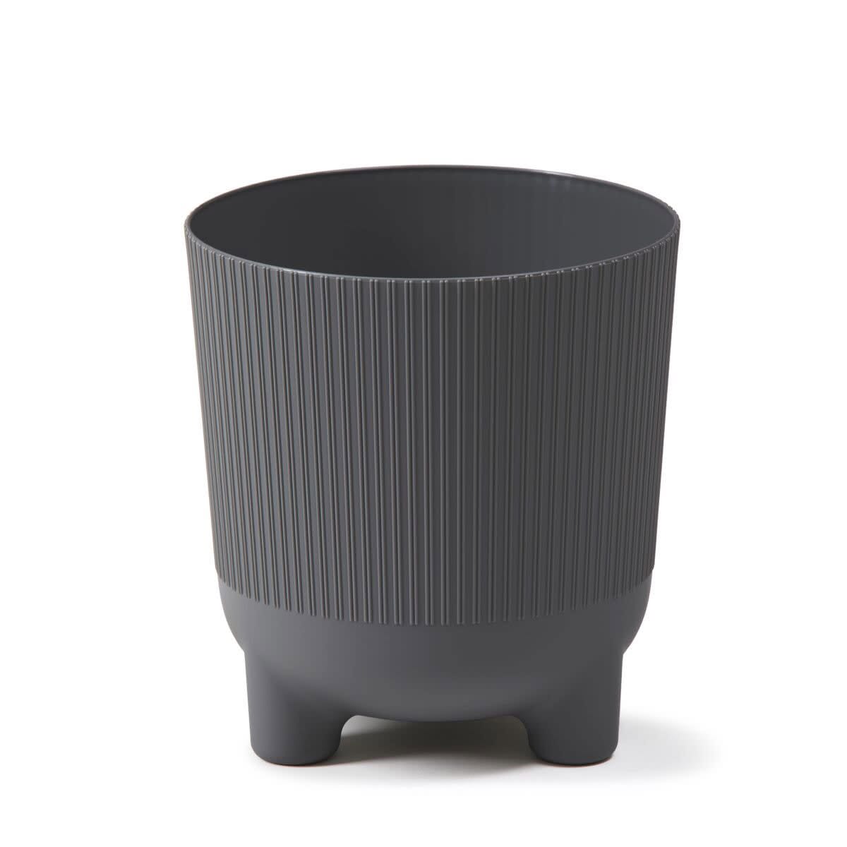 Bricocenter EOLO VASE W/PODS CM 18 H 19,5 ANTHRACITE