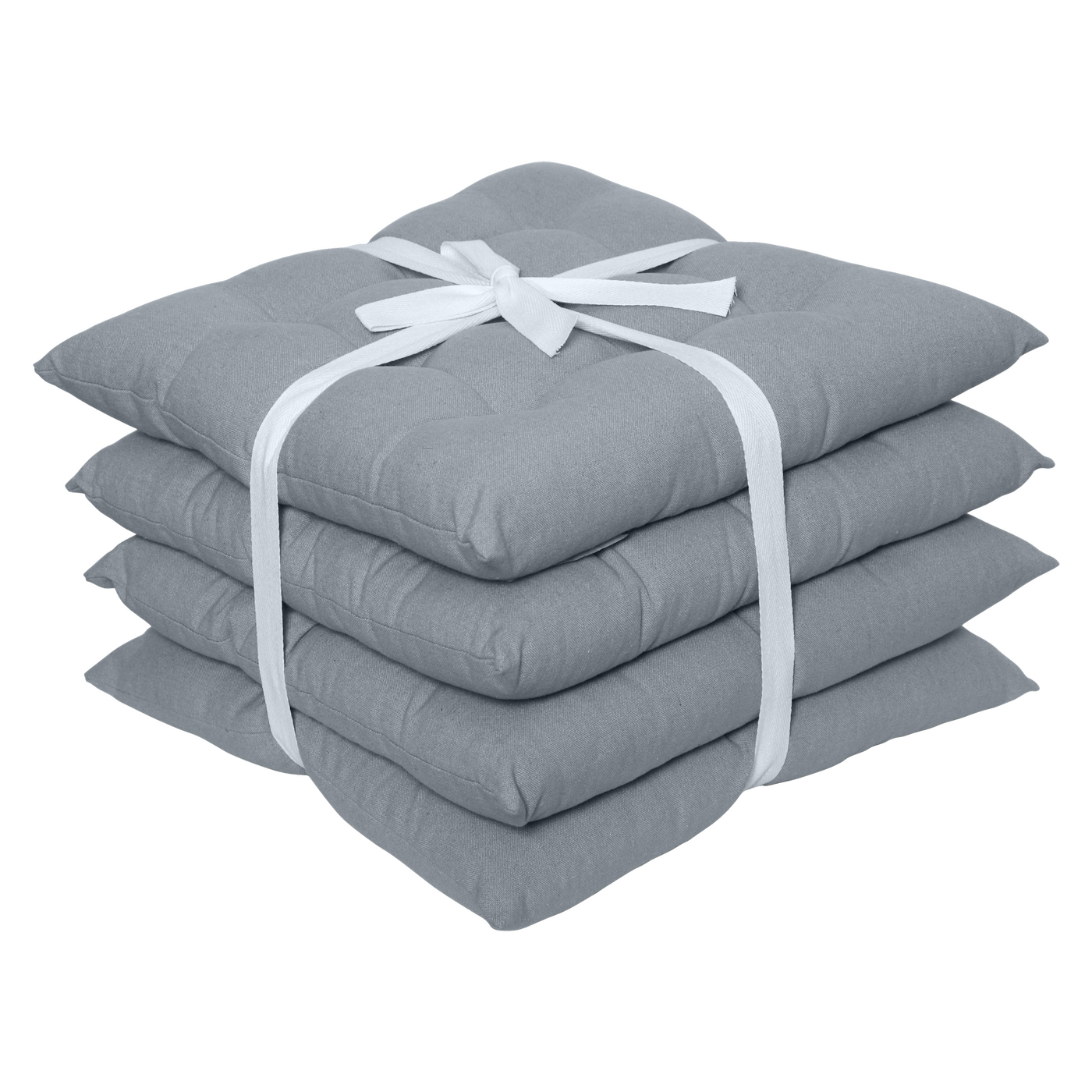 Set 4 copri sedia popy 38x38 cm policotone grigio granito