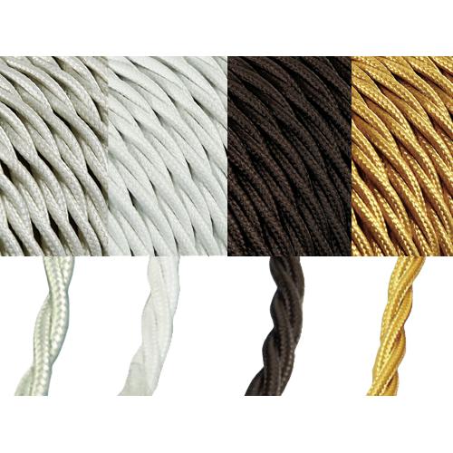 SILK BRAID CABLE 3X1.5 MM2 25 M COIL