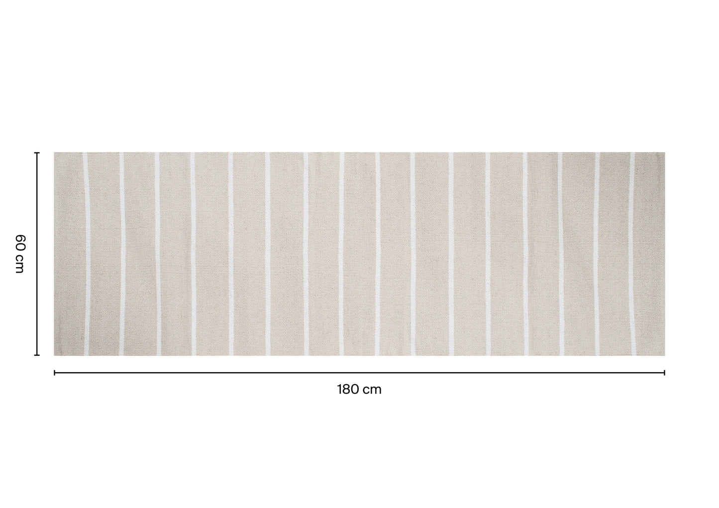 Bricocenter RIVIERA MAT BEIGE 60X180CM COTTON