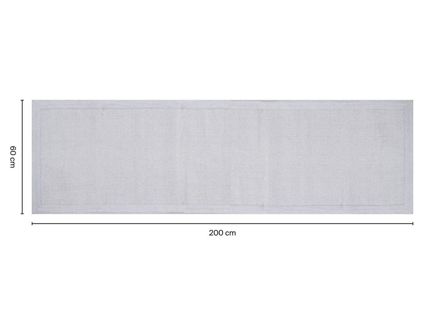 Bricocenter LIGHT GREY PLAIN MAT 60X200CM COTTON